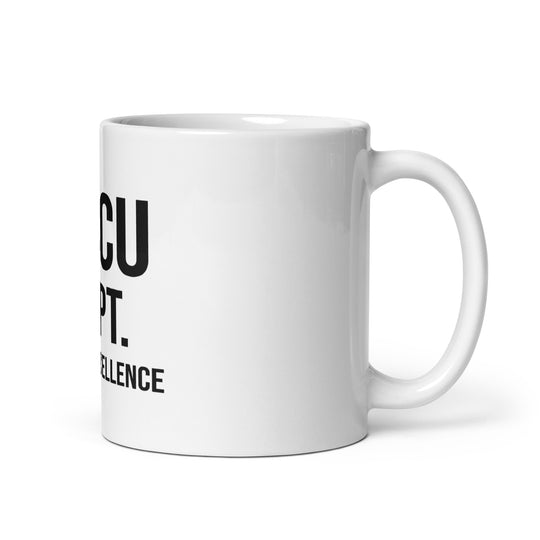 White glossy mug